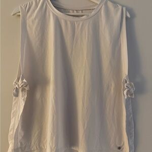 Fabletics Elegant White Sleeveless Top